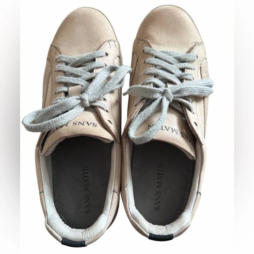 Women’s Olympus Low Top Sneakers Desert Sand Nubuck Leather